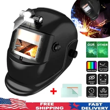 New Welding Helmet Mask Auto Darkening Welder Arc Mig Grinding Solar Powered