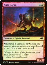 MTG FOIL Akki Ronin  - Kamigawa: Neon Dynasty #131