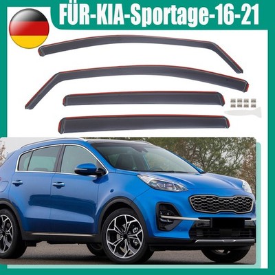 Windabweiser Regenabweiser schwarz getönt Für Kia Sportage 4 QL 5-Türer 2016-21