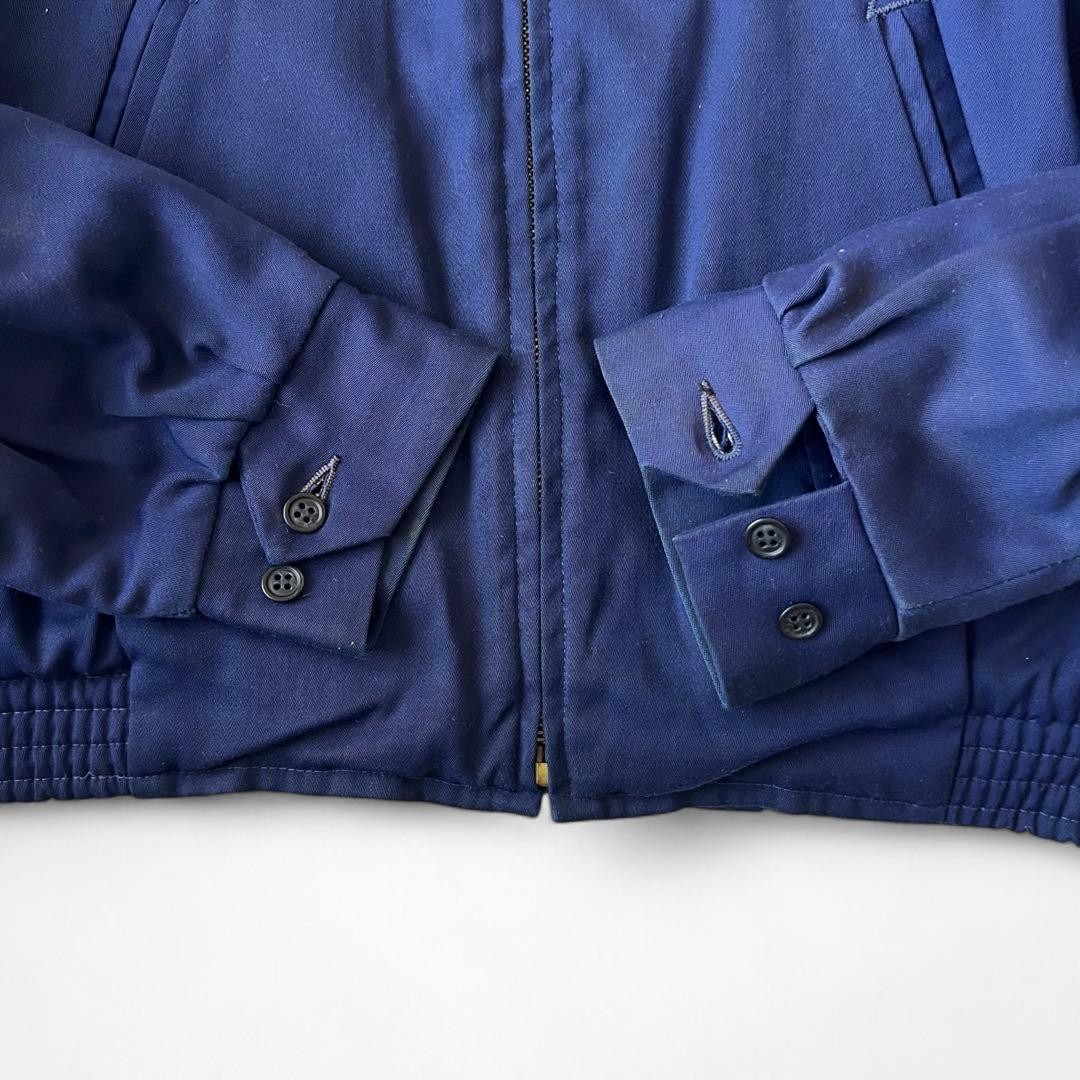 Vintage 1950s Hercules Outerwear Sears Rayon Gabardine Jacket Navy M