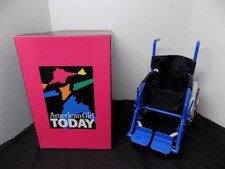 Vintage American Girl of Today Accessory 18in Doll Wheelchair Blue With Box