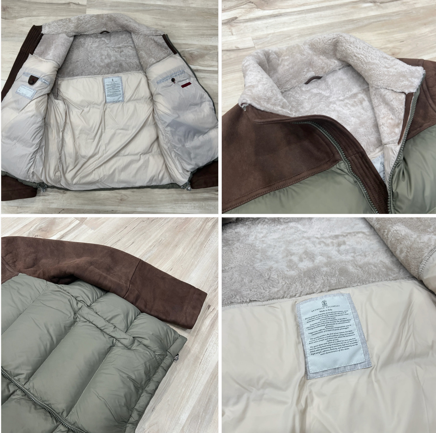 Brunello Cucinelli Shearling Down Jacket - image 3