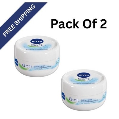 Nivea Soft Cream 600ml Moisturizing, Nourishing Skin Care for Face, Hands & Body