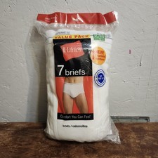 Hanes White Briefs 7 Pack Size XL 2008 New Old Stock 100 Cotton Value Pk