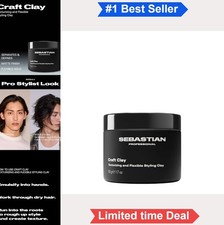 Hair Styling Clay Matte Finish Flexible Hold Texture Definition 1.7 oz