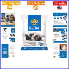Ultra Unscented Clumping Clay Cat Litter 18 lb Bag for Multi-Cat Households