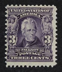 CKStamps: US Stamps Collection Scott#302 3c Jackson Mint NH OG