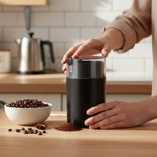150W Electric Coffee & Spice Grinder 70g Stainless Steel Blade Black | UK