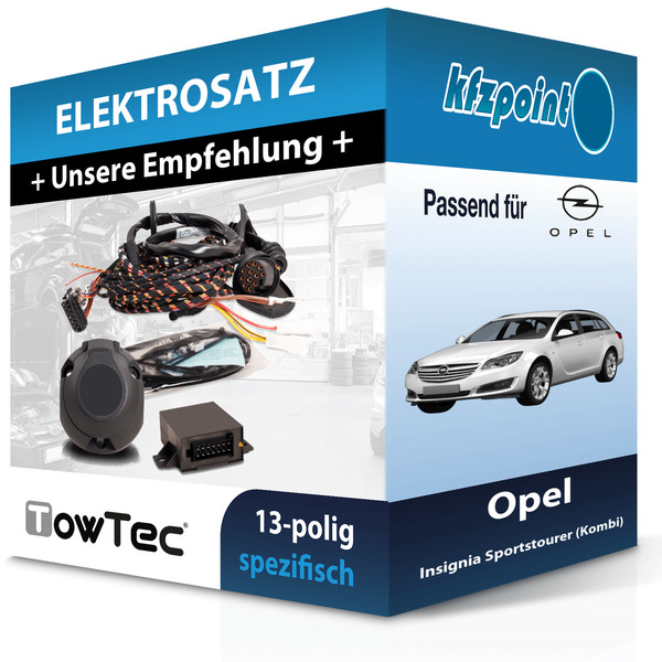 für Opel Insignia Sports Tourer 08- Towtec E-Satz 13Polig Fahrzeugspezifisch NEU-image