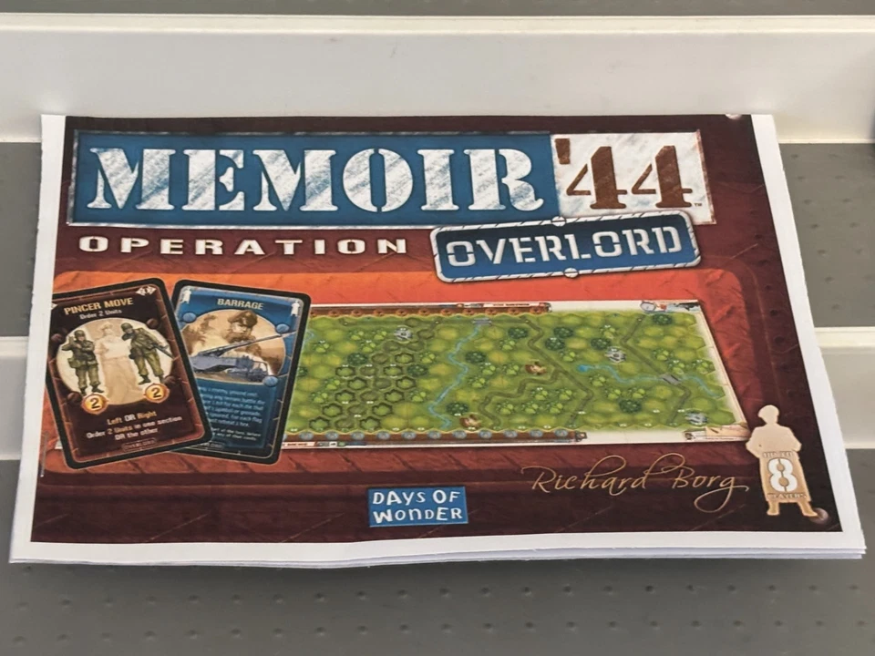 Memoir 44 Operation Overlord Expansion Rules Tokens Command Cards Etc 2008 - Image 2 of 4