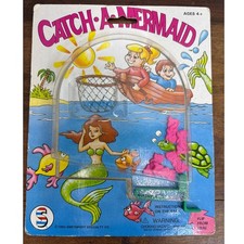 Catch-A-Mermaid Vintage 1992 Handheld Toy Game Smethport Specialty Made In USA