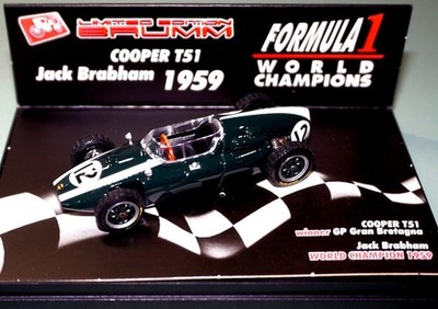 COOPER T51 F1  1° G.P. GB 1959 #12 Jack Brabham brumm 1:43 S051 Neu in OVP