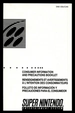 Nintendo SNES Consumer Information and Precautions Booklet [SNS-USA/CAN]