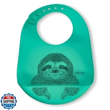 modern-twist Bucket-Bib 100% Food-Grade Silicone, Waterproof and Reusable, Sl