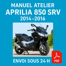 Manuel Atelier Aprilia 850 SRV 2014-2016 Revue Technique Moto RMT CD PDF