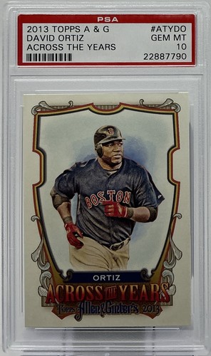 David Ortiz PSA 10- 2013 Topps Allen & Ginter ‘Across the Years’ -Red Sox, Papi