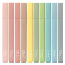 Highlighters Assorted Colors,10Pcs Bible Highlighters and Pens No Bleed, Asso...