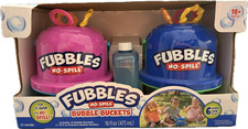 Fubbles No Spill Bubble Buckets Kids Bubble Machine Toys 2 Pack