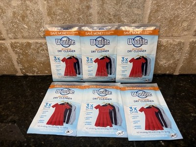 NOS Woolite At Home Dry Cleaner 6 Cloths Stain Wipes Discontinued