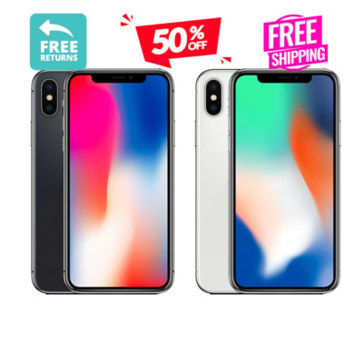 Apple iPhone X 64GB 256GB Unlocked Verizon US Cellular 4G LTE iOS CDMA GSM