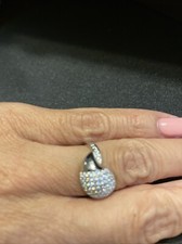 Sterling Silver 925 Teardrop Ring Size 6.5