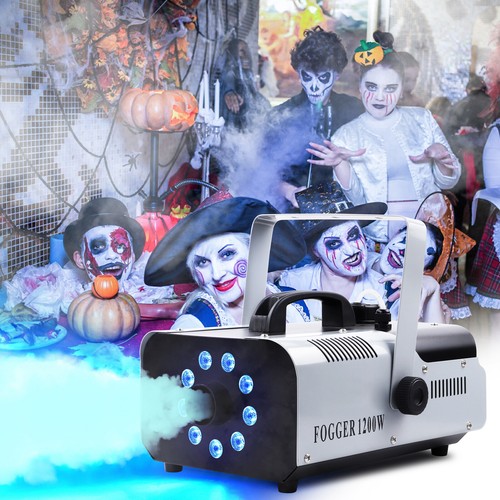 1200W Smoke Fog Machine RGB Color Stage Mist Effect Halloween Xmas Disco +Remote - Picture 5 of 16