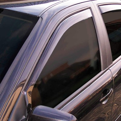 Car Comfort Wind Deflectors Black Compatible with Opel Grandland X 2017-