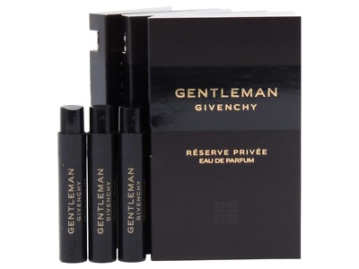 GIVENCHY GENTLEMAN RESERVE PRIVEE EDP 1.0ml .03fl oz x 3 COLOGNE SPRAY SAMPLES