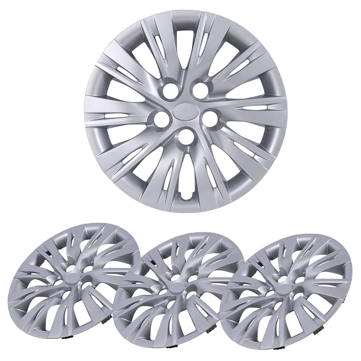 16-inch Silver Push-on Wheel Covers for 2012-2014 Toyota Camry