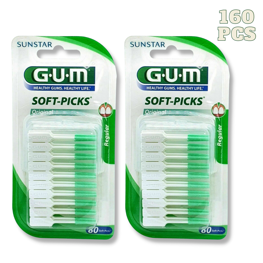 Sunstar Gum Tooth Soft Picks Original Interdental Brushes 80,160,240