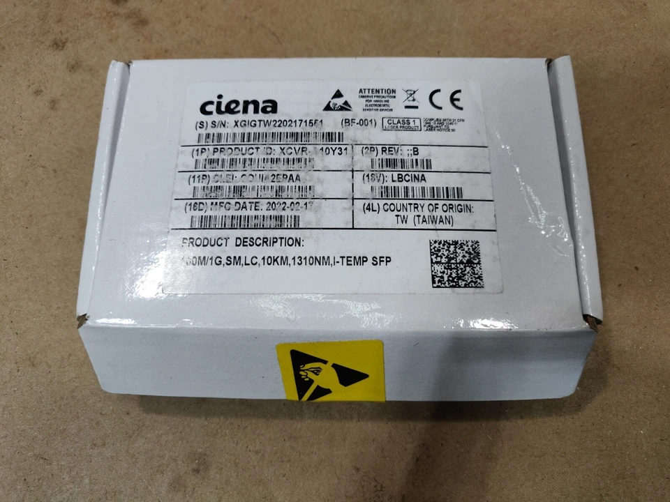 Ciena XCVR-S10V31 Compatible 10GBASE-LR SFP+ 1310nm 20km DOM Duplex LC SMF... - Image 3 of 3