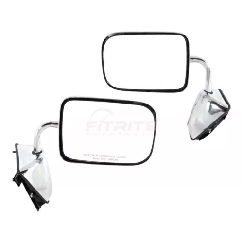 New For 1988-1993 Dodge D150 Non-Heated Chrome 6 x 9 in. Left Right Door Mirror