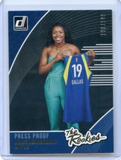 2019 Donruss WNBA ARIKE OGUNBOWALE RC The Rookies #5 Press Proof /199 WINGS SP