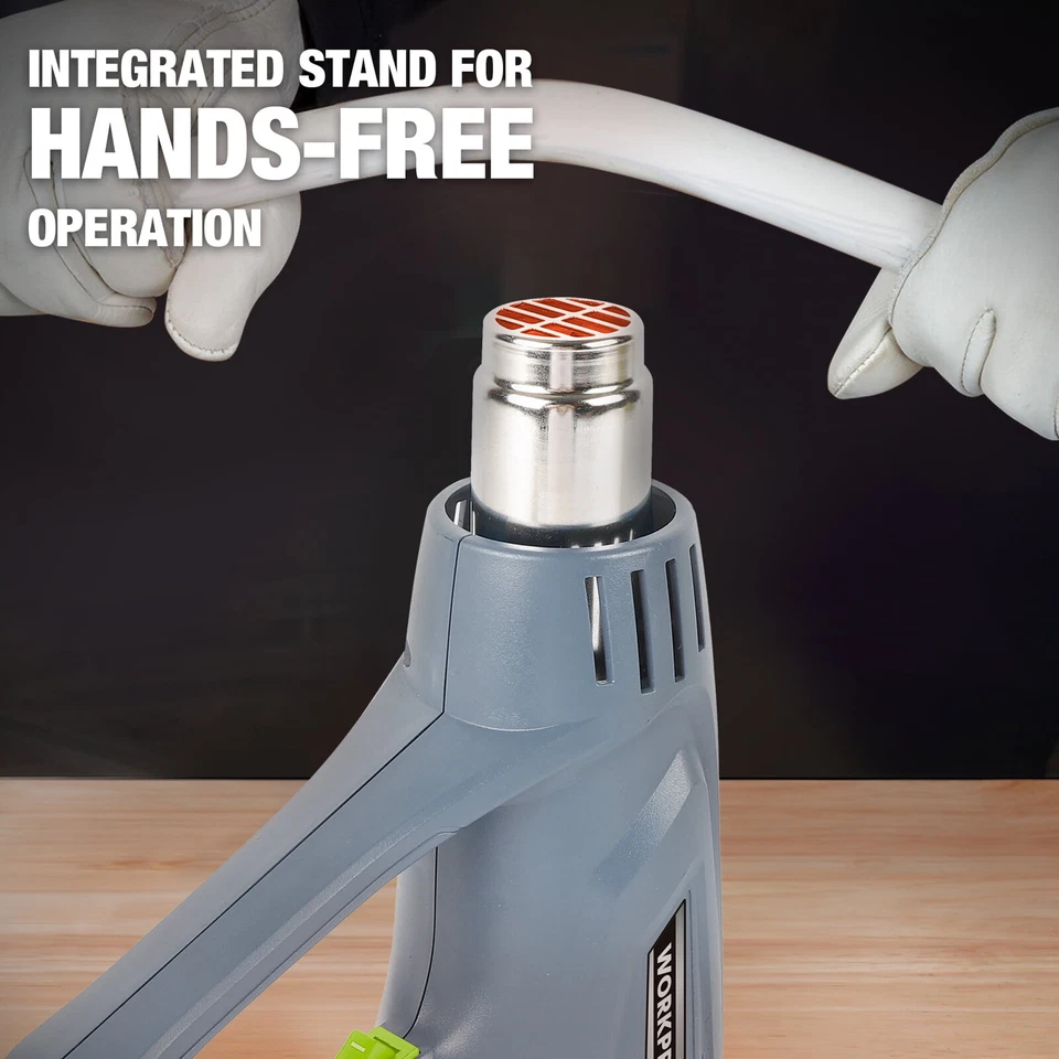 Pistola de calor 1200 W doble temperatura manos libres suavizar pintura masilla adhesivo envoltura retráctil CALIENTE Foto 2 de 4