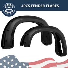 Fender Flares Pocket Rivet for 2019-2023 Chevy Silverado 1500 Smooth Black 4PCS