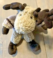 Arctic Circle Enterprises Brown Moose w/ Knit Alaska Sweater Stuffed Plush 11"