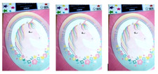 24 (3x8) Unicorn Birthday Party Invitations with Envelopes, Girls Party