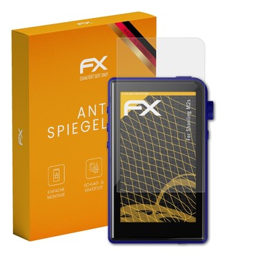 atFoliX 3x Displayfolie für Shanling M2s Schutzfolie matt&stoßfest Folie