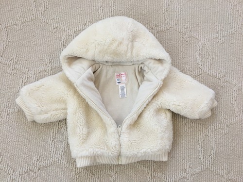 Old Navy Baby Zip Up Fuzzy Hoodie Teddy 