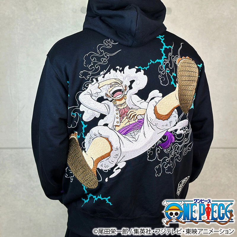 Karakuri Soul x ONE PIECE Luffy Nika Gear 5th Embroidered Zip Up