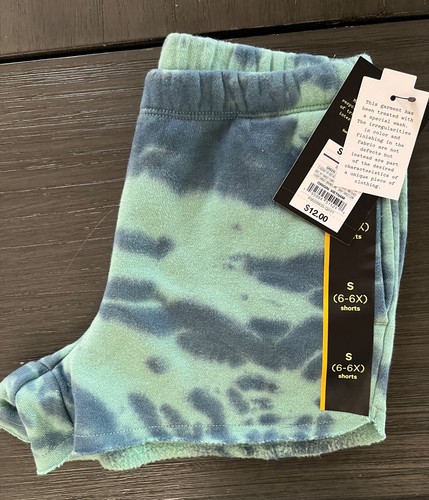 ART CLASS Green Tie Dye Shorts Size-S(6/6X) - Picture 3 of 4