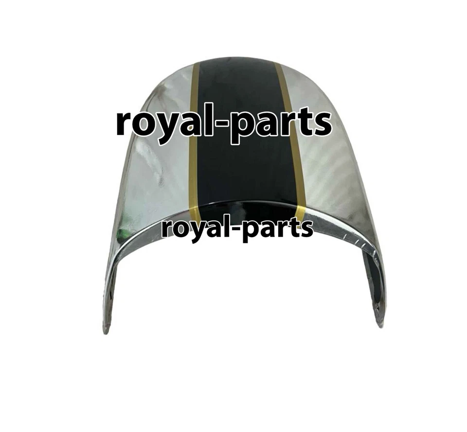 "CAPUCHA DOBLE ASIENTO, CROMO NEGRO" APTO PARA ROYAL ENFIELD CONTINENTAL GT 650 Foto 2 de 4