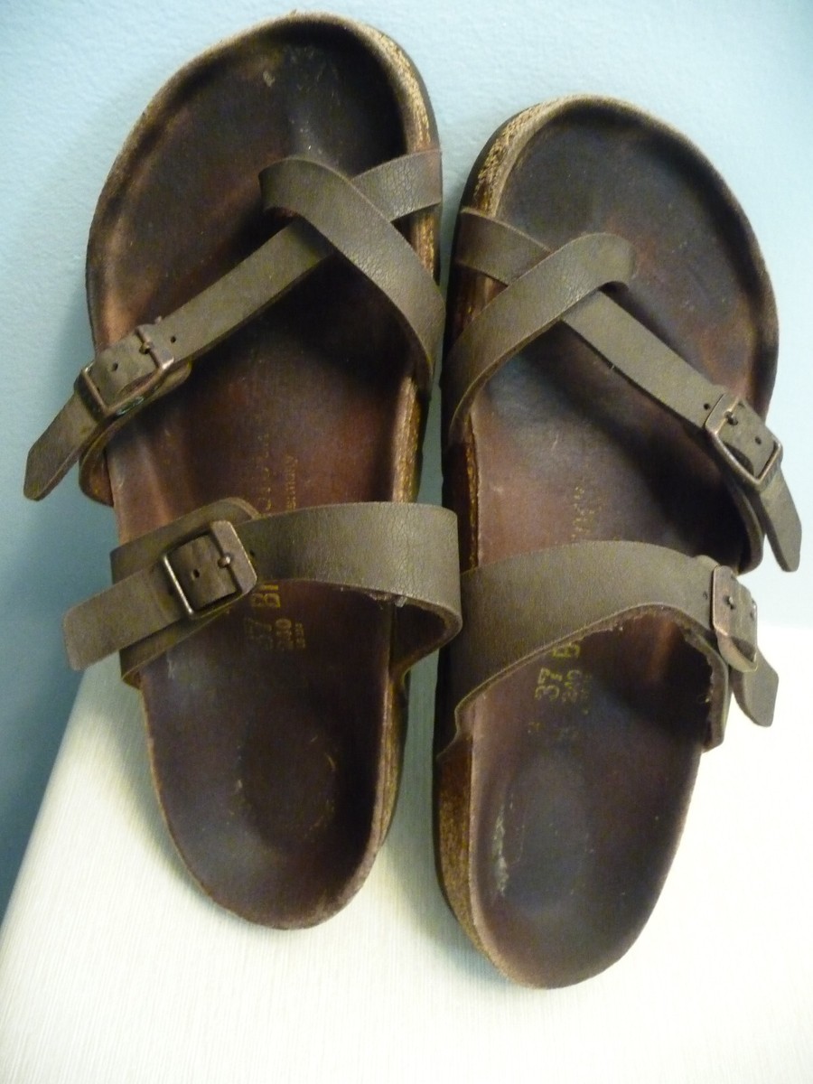 Birkenstock Mens Mayari Brown Slides EUR 41 (Narrow) Birkenstock Mayari Sandal - Oiled Leather Habana – Lenny main image 3