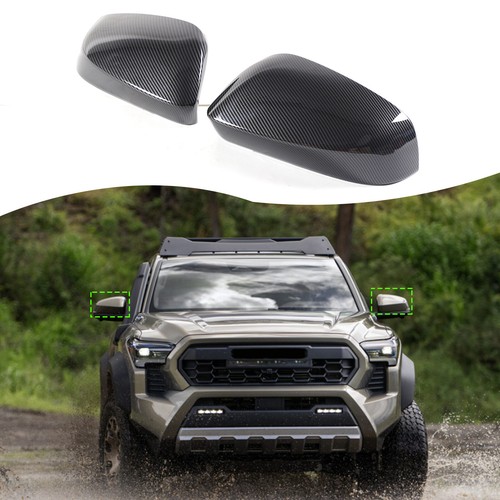 ABS Carbon Fiber Exterior Rearview Mirror Cover Trim For Toyota Tacoma 2024+ - Bild 1 von 15
