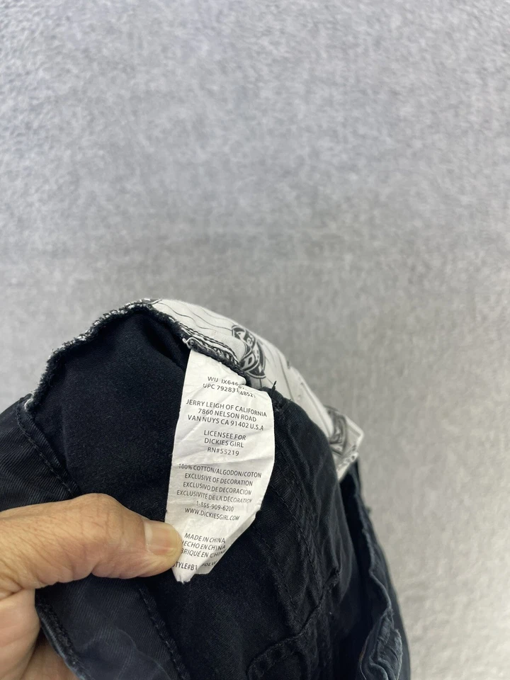 Pantalones cargo Dickies para niñas negros lisos talla 20 juveniles Foto 3 de 4