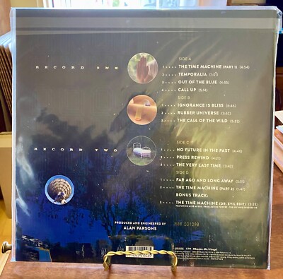 ALAN PARSONS THE TIME MACHINE 180 GRAM BLUE TRANSLUCENT VINYL 2