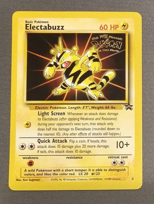 EX/LP - Electabuzz - 2 - WoTC Promo - Pokemon Card