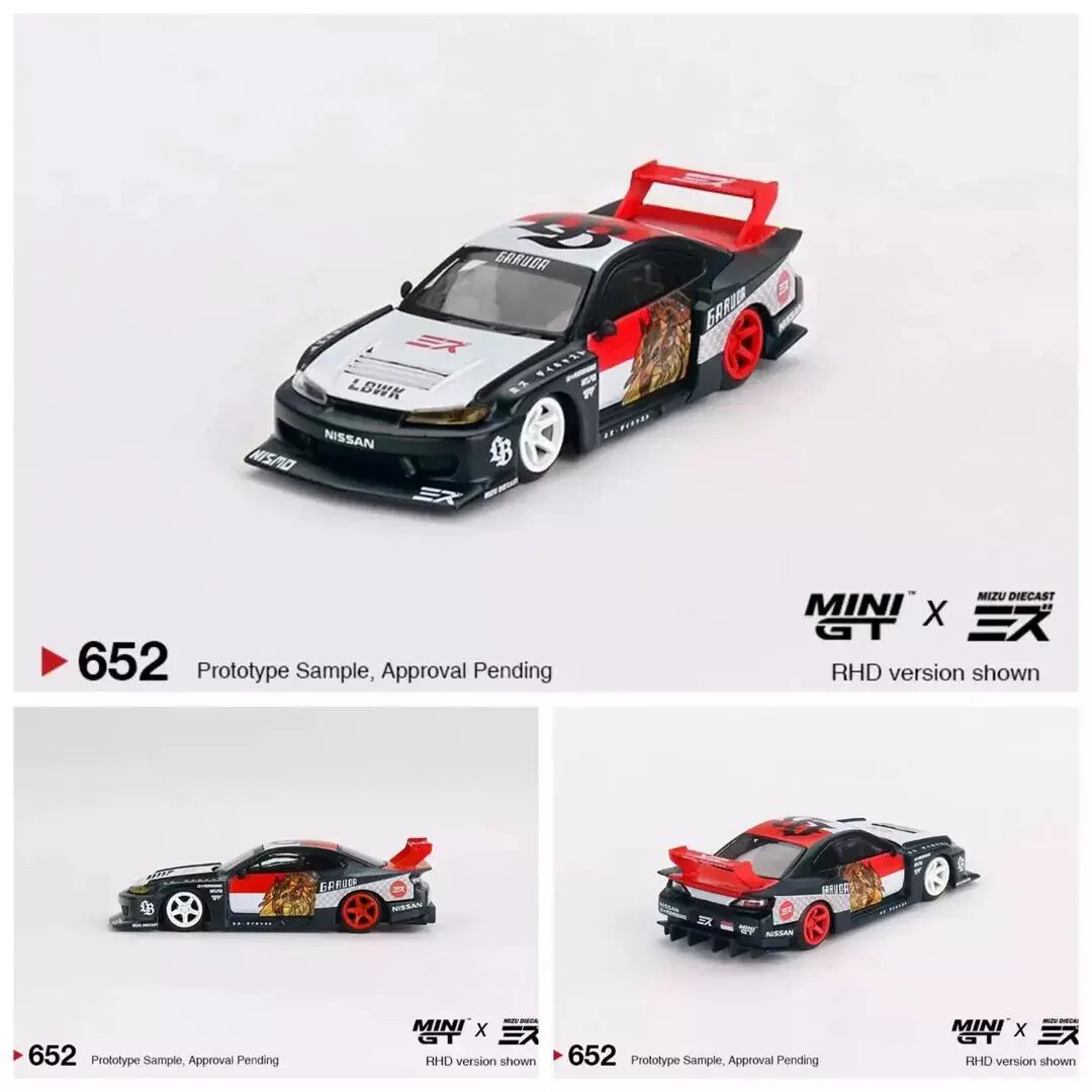 MINI GT✖︎MIZU LBWK3台セット(GT-R R35.シルビアS15) Mini GT x Mizu Diecast! Nissan GTR R35 & Nissan Silvia S15