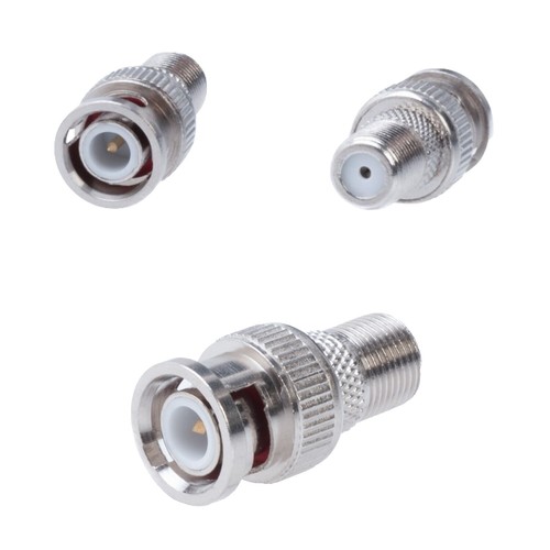 STAR- Bnc Male Crimp On Connector Rg59 Coax Coaxial Cable Adapter Cctv Security Camera