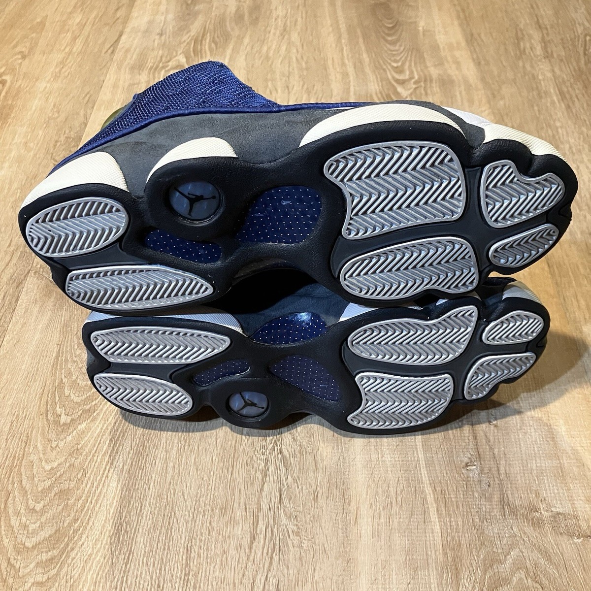 NIB 2005 Men\'s NIKE Air Jordan Retro 13 Blue Flint A Review and Comparison of The Air Jordan 13 Flint (OG vs  main image 4